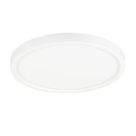 Jesco Flush Mount LED 7 Round Slim Trim 15W 5CCT 90CRI WH CM408RA-07R-120V-SW5-WH